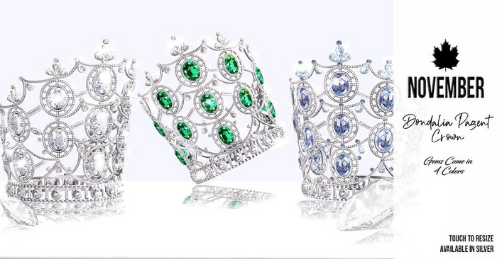 Nov-Dondalia Pagent Crown FATPACK