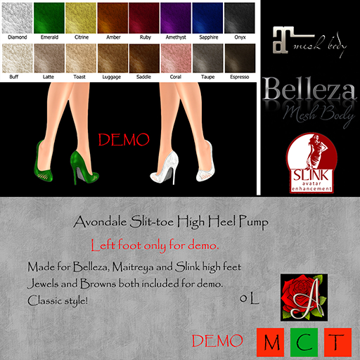 Avondale Slit Toe High Heel Pumps - DEMO