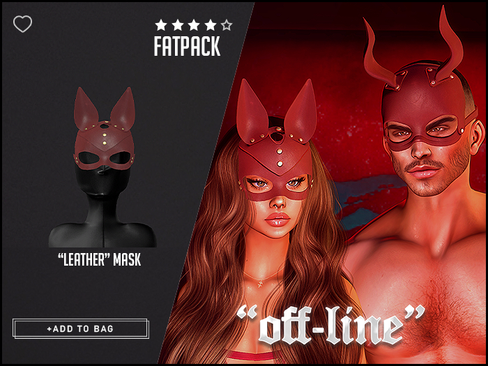 "Off-Line" x "Leather" Mask / Fatpack