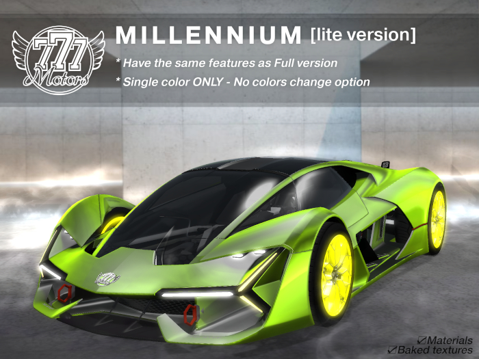 [777-lite] MILLENNIUM - Peridot (rez&touch)