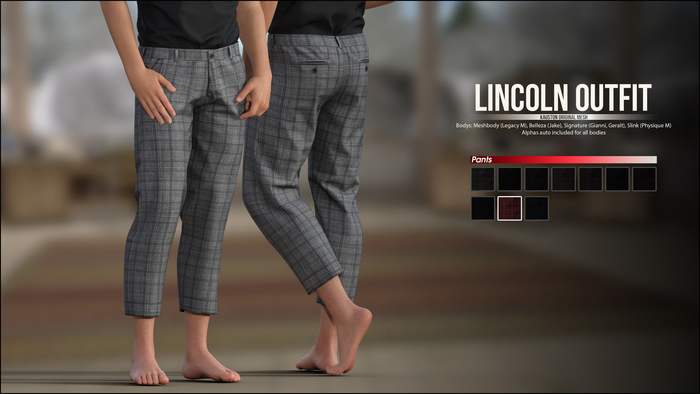 [Kauston] Lincoln Outfit - Pants (Red)
