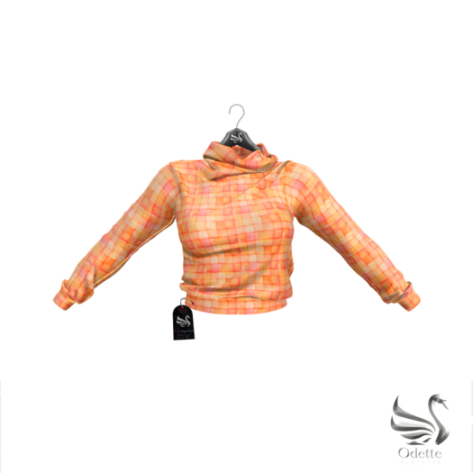 Odette - Winter Shirt Orange Pattern