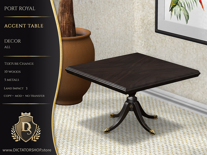 [Ds] Port Royal - Accent Table Decor
