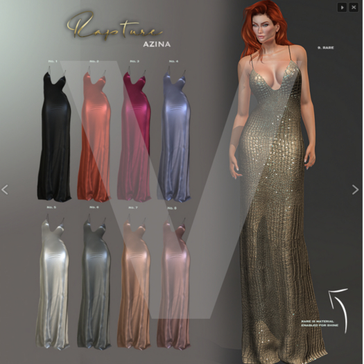 9.RAPTURE Dress Azina Legacy Croc RARE