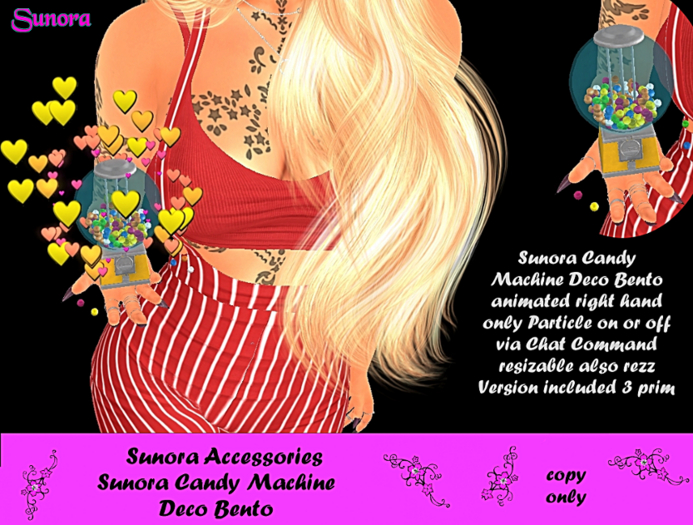 Sunora Candy Machine Deco Bento