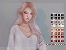 [monso] Hopa Hair /Black & Red