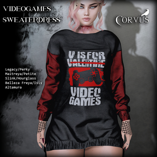 Corvus : Videogames Sweaterdress