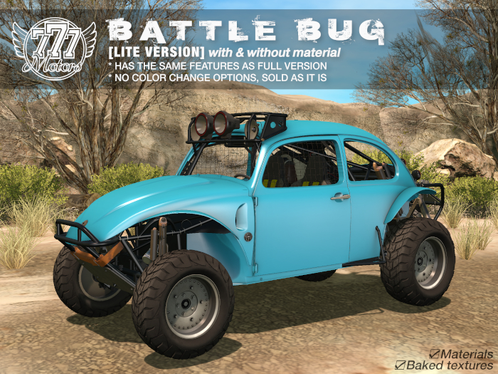 [777-lite] BATTLE BUG - Blue (boxed)