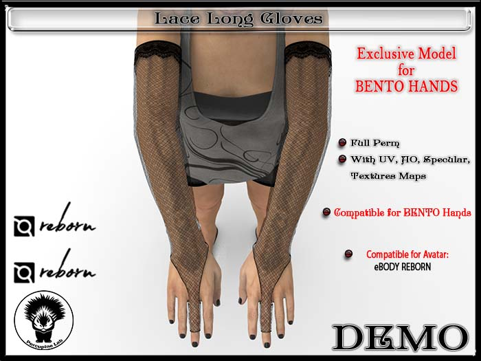 [PL] - DEMO - Lace Long Gloves - eBODY REBORN