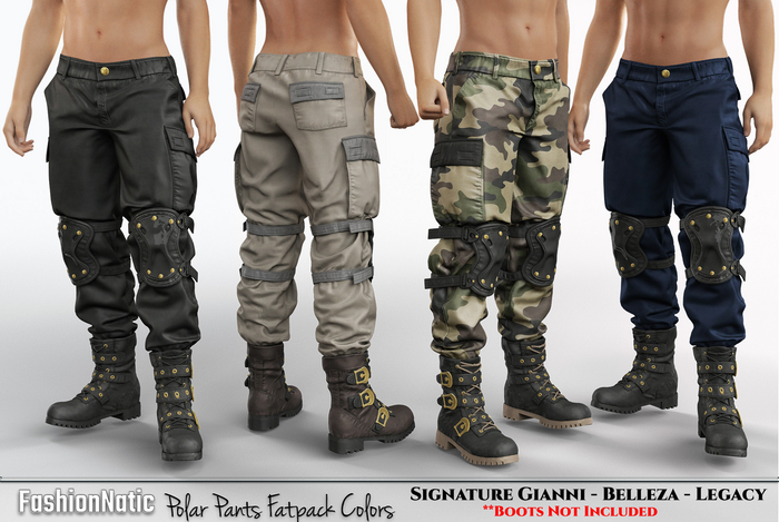 Polar Male Pants Fatpack Colors - Signature Gianni, Belleza Jake , Legacy - FashionNatic