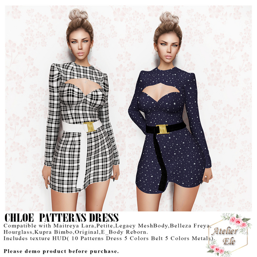 {AE} CHLOE  PATTERNS DRESS