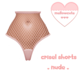 mellowcute-crisel shorts-nude