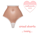 mellowcute-crisel shorts-ivory