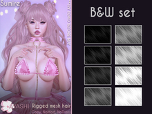 [^.^Ayashi^.^] Sumire hair-B&W set