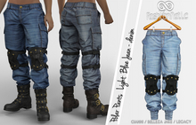 Polar Male Pants Light Blue jeans - Denim- Signature Gianni, Belleza Jake , Legacy - FashionNatic
