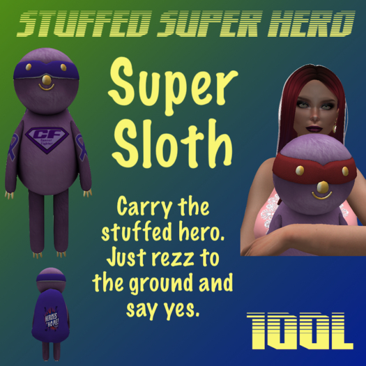 Gems Super Sloth Stuffed Hero (Rezz Me)