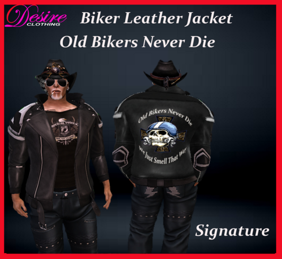 Biker Jacket Signature {old Bikers}