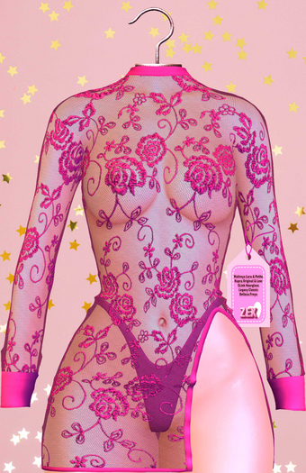 Nina sexy dress & panties. Powder