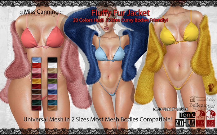 *:: Miss Canning ::  [ Fluffy Fur Jacket] Mesh Bodies Comp.
