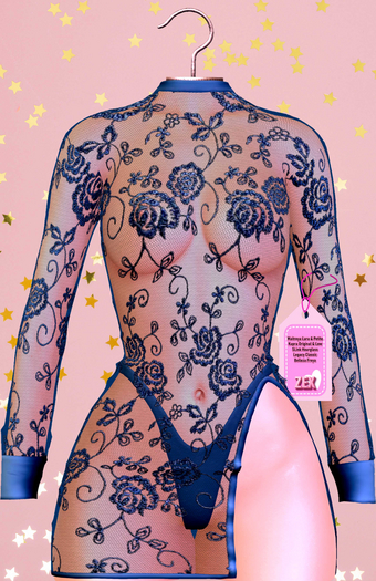 Nina sexy dress & panties. Blue
