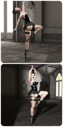 {Caress} Point Your Toes Pose Set