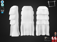 Dae Obj FBX For Layered Ruffled Back Historic Long Skirt Maitreya Slink Physique Hourglass Belleza Legacy
