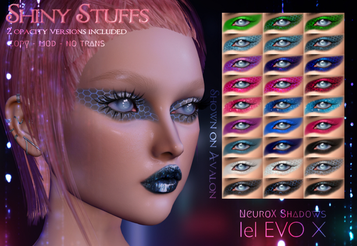 ~Shiny Stuffs~ Lelutka EvoX NeuroX Shadows 