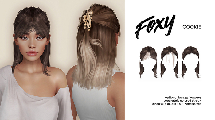 Foxy - Cookie Hair (Grayscale)