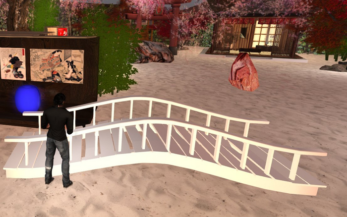 Holzbruecke weiss SLS