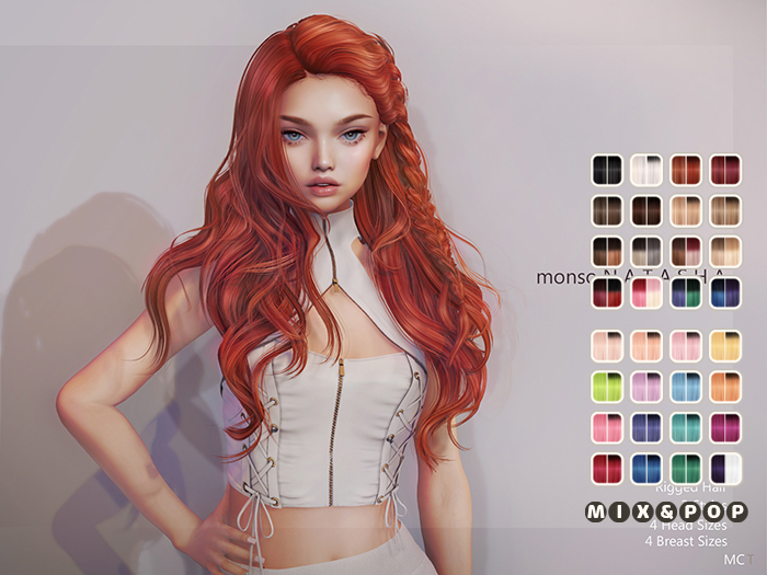 [monso] Natasha Hair /Mix & Pop