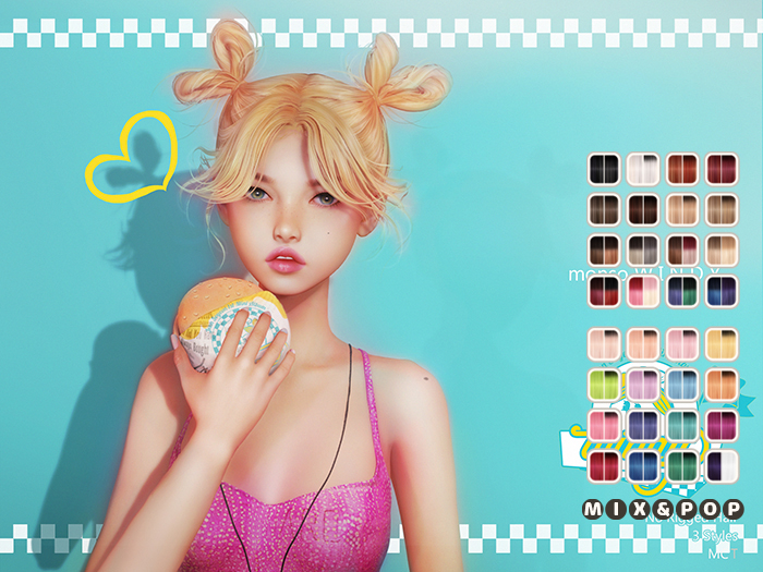 [monso] Windy Hair /Mix & Pop