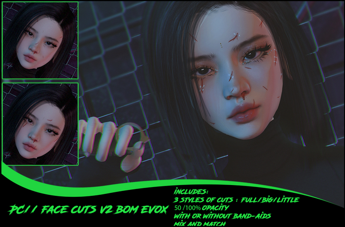 PC// basic face cuts V2 bom/evox