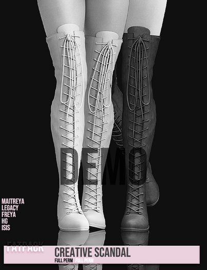 CREATIVE SCANDAL. BOOTS 104 -DEMO
