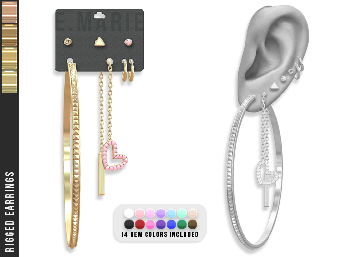 e.marie // Ambra Earrings - Golds