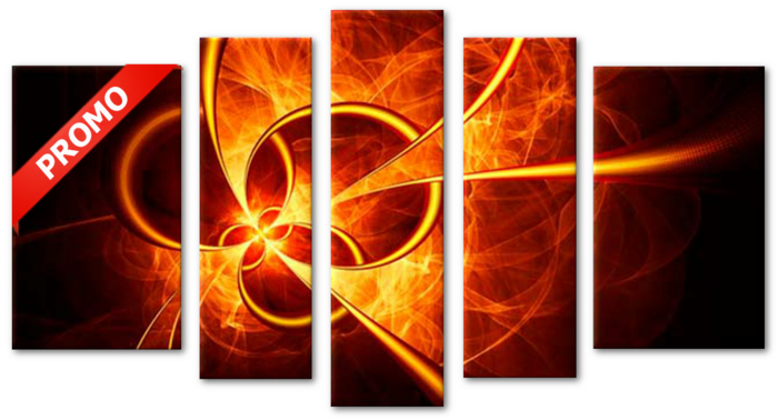 Abstract Red and Yellow
