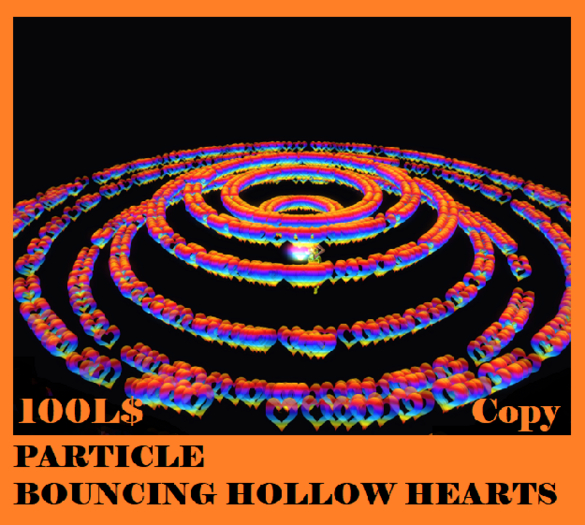 PARTICLE BOUNCING HOLLOW HEARTS