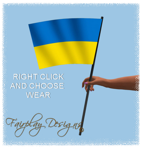 Hand Held Ukraine Flag Free