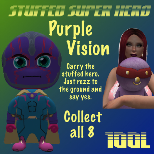 Purple Vision Carry Stuffed Hero (Rezz Me)