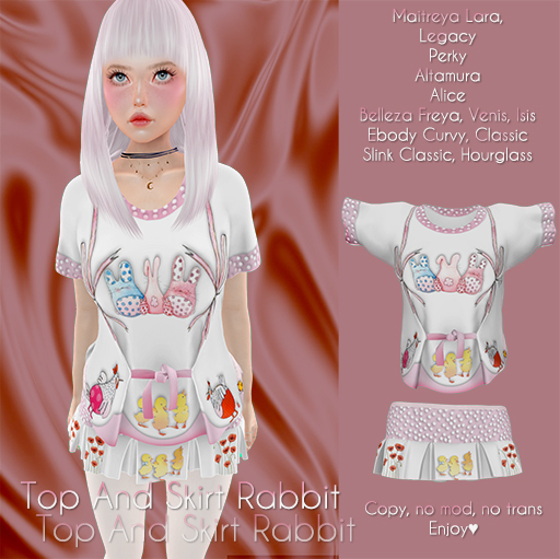 Akikazu Top and Skirt Rabbit [Add ans Clic]