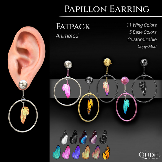 QUIXE - Papillon Earring FATPACK