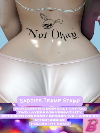 Build.a.Baddie. Saddies Tramp Stamp