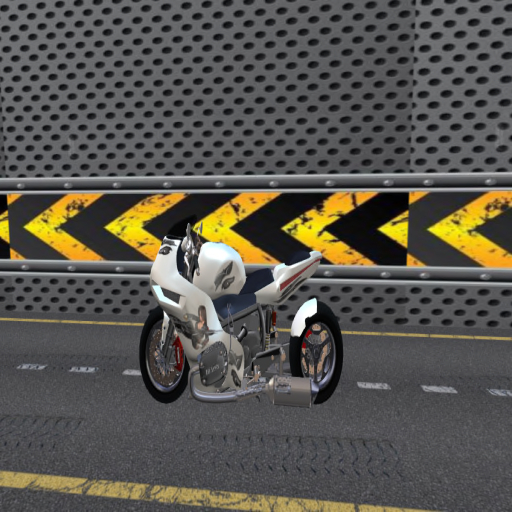 white racing motorcycle 