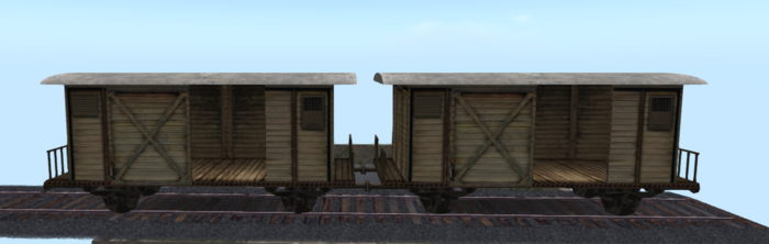 wagons de chemin de fer wagons + texture