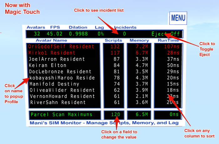 Mani's SIM Resource Monitor with Magic Touch