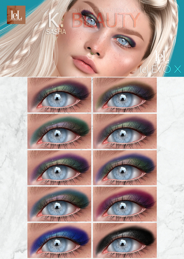 K.BEAUTY - SASHA EYESHADOW - LELUTKA EVO - EVO X