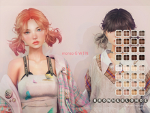 [monso] Gwin Hair /Brown & Blonde