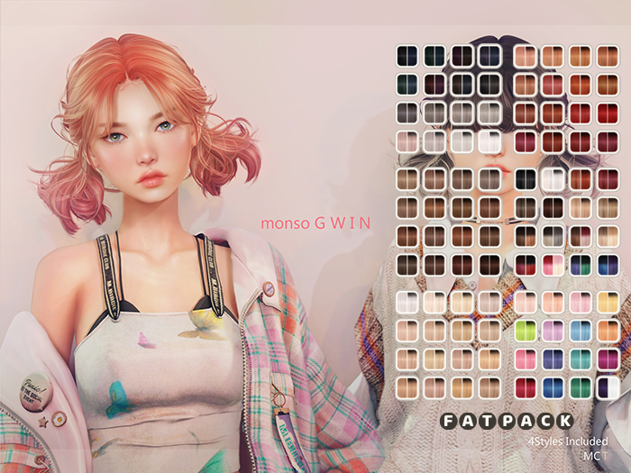 [monso] Gwin Hair /Fatpack