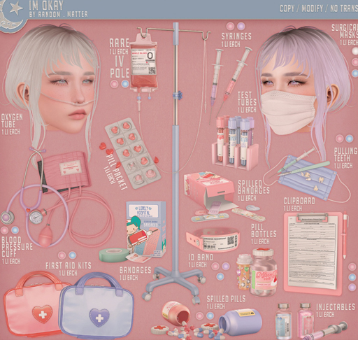 .random.Matter. - Im Okay - Surgical Mask [White]