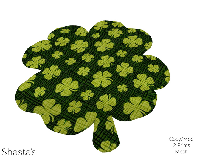 Lucky Shamrock Rug MC 2P