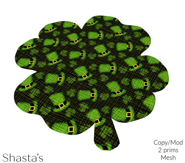 Lucky Clover Hat Rug MC 2P